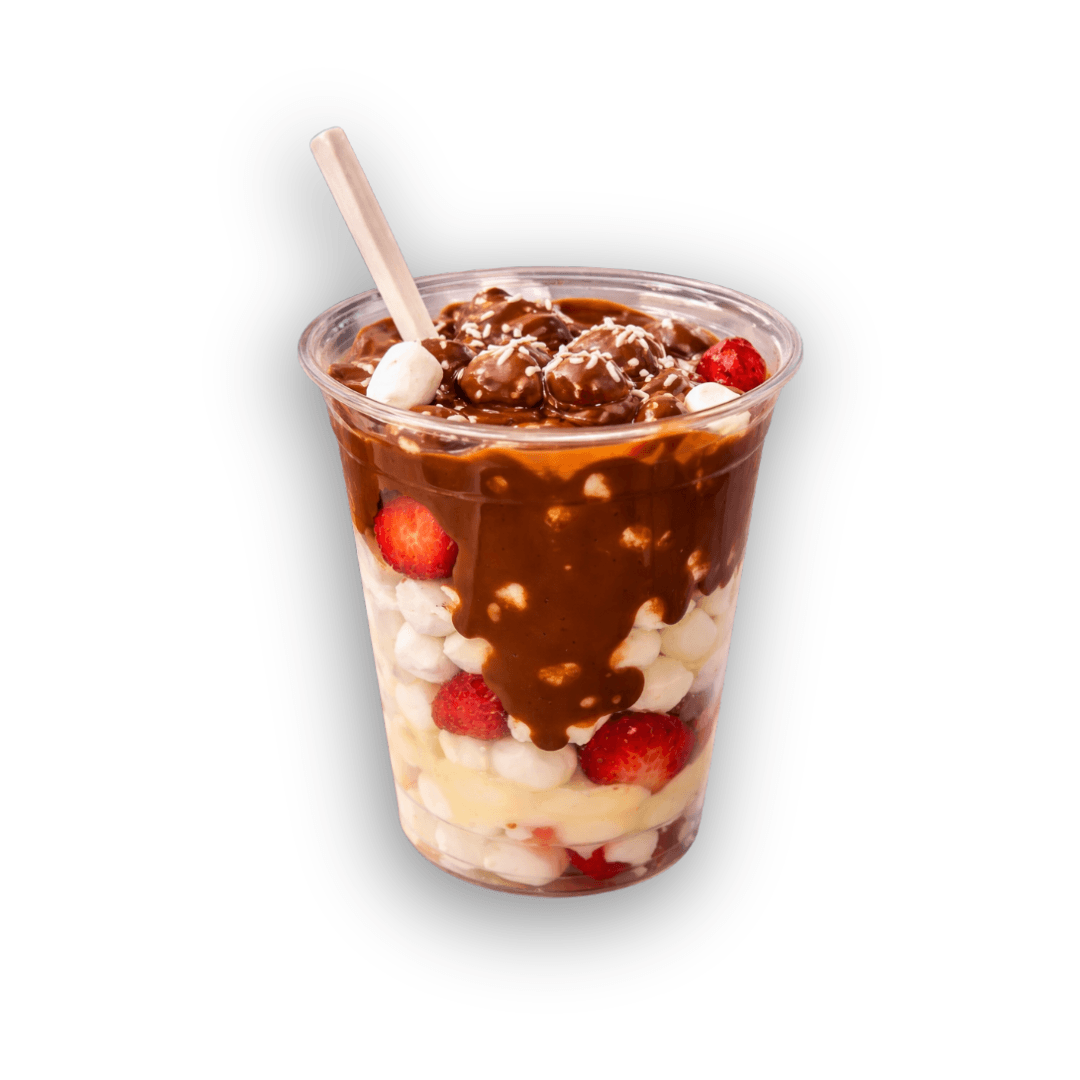 Strawberry Marshmallow Chocolate Cup